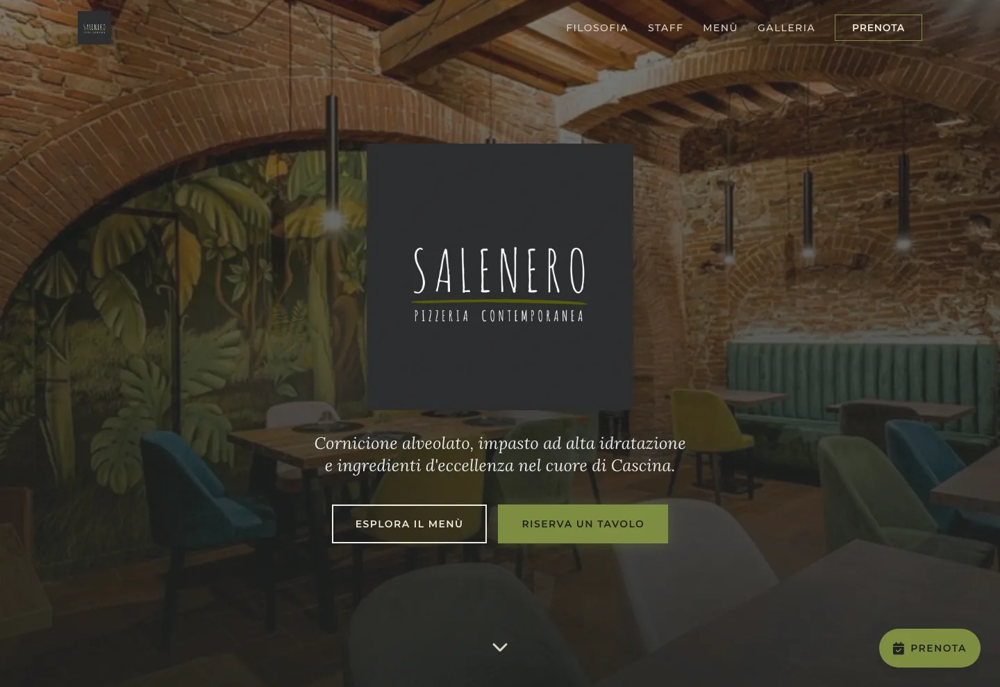 Screenshot desktop del sito Sale Nero